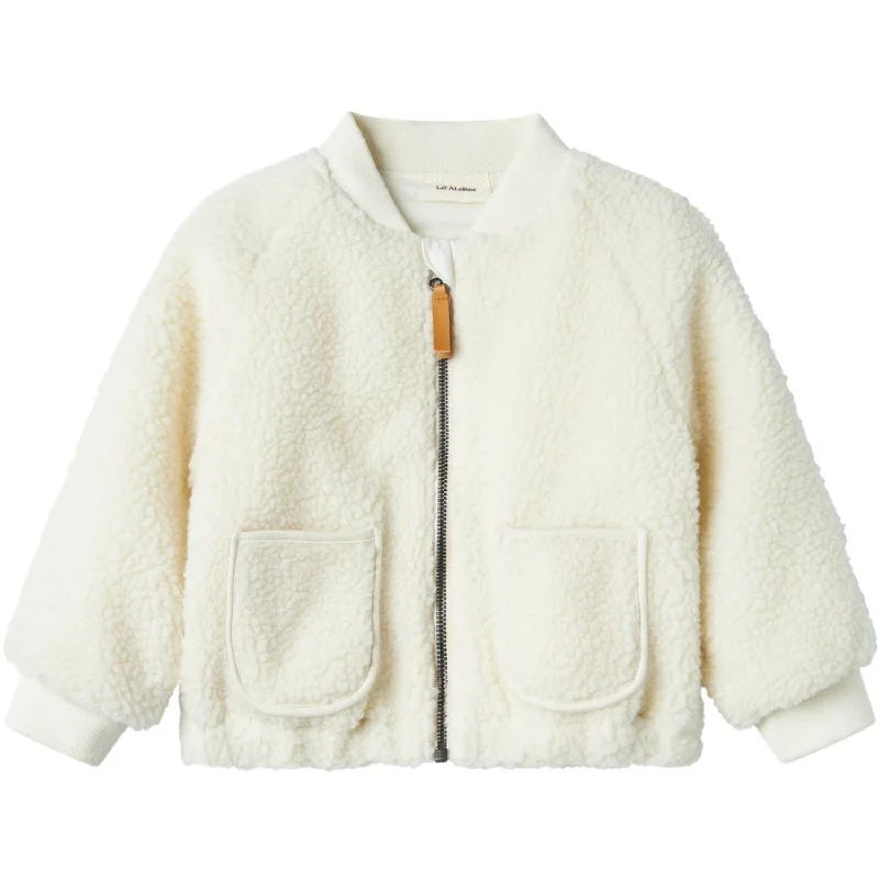 Women's cropped leather jackets with silver zippers for a punk - inspired outfitLil'Atelier Coconut Milk Bee Lajo Bomber Jacket Women's cropped leather jackets with silver zippers for a punk - inspired outfitLil'Atelier Coconut Milk Bee Lajo Bomber Jacket