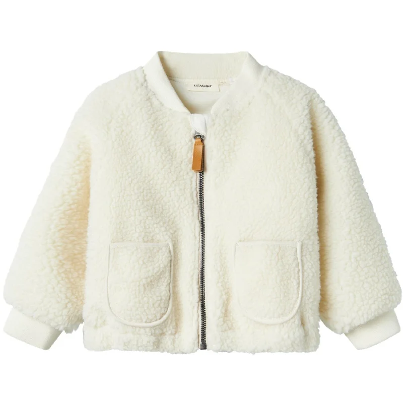 Women's long - line cardigan jackets in a soft knit for a cozy and elegant lookLil'Atelier Coconut Milk Ladybug Lajo Bomber Jacket Women's long - line cardigan jackets in a soft knit for a cozy and elegant lookLil'Atelier Coconut Milk Ladybug Lajo Bomber Jacket