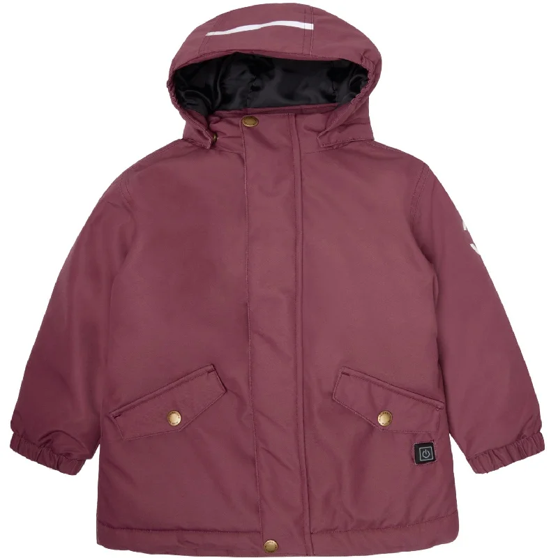 Women's faux fur - trimmed denim jackets for a trendy and cozy styleMikk-Line Rose Brown Heating Jacket Women's faux fur - trimmed denim jackets for a trendy and cozy styleMikk-Line Rose Brown Heating Jacket