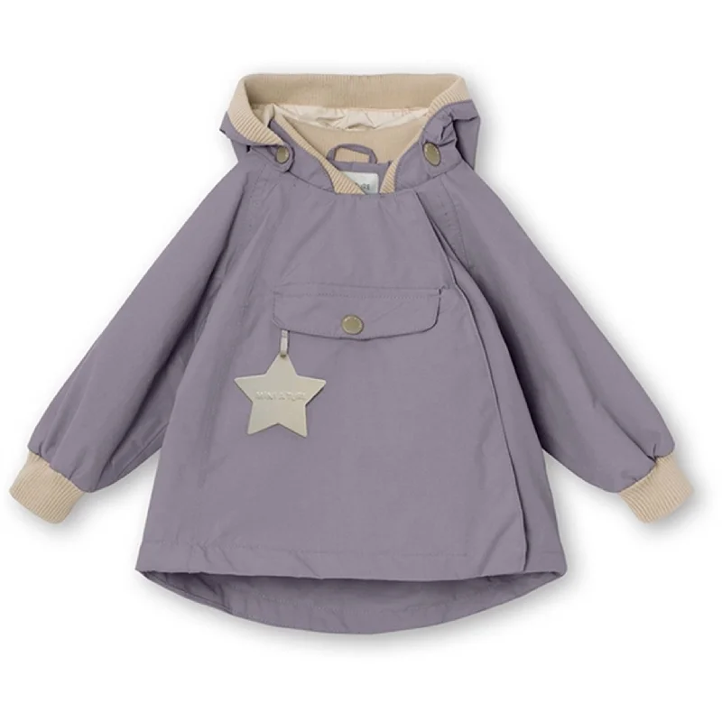 Women's trench coats with a removable belt for customizable stylingMINI A TURE Wai Spring Jacket Minimal Lilac Women's trench coats with a removable belt for customizable stylingMINI A TURE Wai Spring Jacket Minimal Lilac