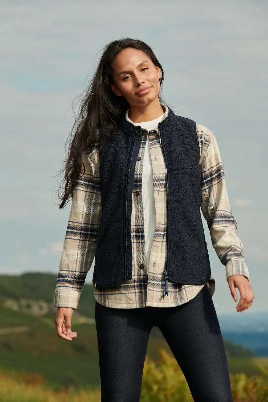 Women's cropped satin jackets in pastel shades for a glamorous evening outWindproof Mistral Gilet - Navy Women's cropped satin jackets in pastel shades for a glamorous evening outWindproof Mistral Gilet - Navy
