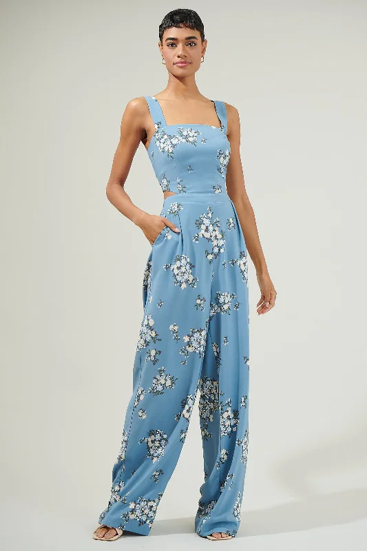 Women jumpsuits with polka - dot patterns for a classic and playful styleMoxie Floral Cut Out Jumpsuit Women jumpsuits with polka - dot patterns for a classic and playful styleMoxie Floral Cut Out Jumpsuit