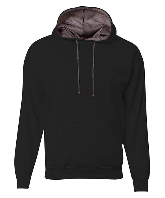 Women's tie - front hoodie in a lightweight fabric for summer layeringN4279 - A4 Mens Sprint Tech Fleece Hooded Sweatshirt Women's tie - front hoodie in a lightweight fabric for summer layeringN4279 - A4 Mens Sprint Tech Fleece Hooded Sweatshirt