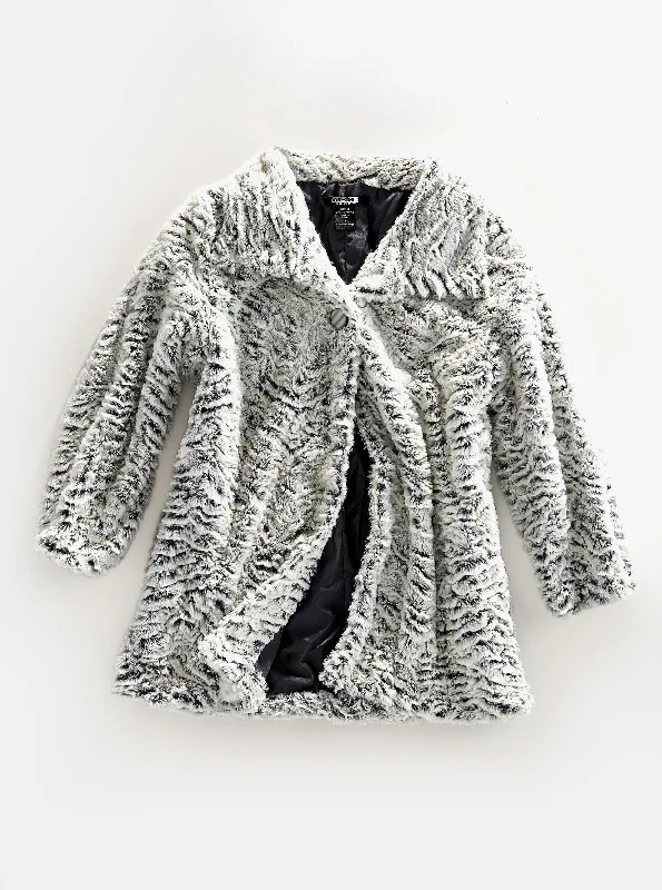 Women's military - style jackets with epaulets for a tough and fashionable appearanceWomen's One Button Faux Fur Lined Swing Jacket Women's military - style jackets with epaulets for a tough and fashionable appearanceWomen's One Button Faux Fur Lined Swing Jacket