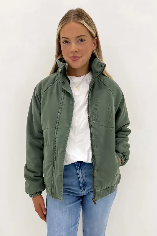 Women's double - breasted tweed jackets in classic colors for a sophisticated office lookRosalee Jacket Washed Green Women's double - breasted tweed jackets in classic colors for a sophisticated office lookRosalee Jacket Washed Green