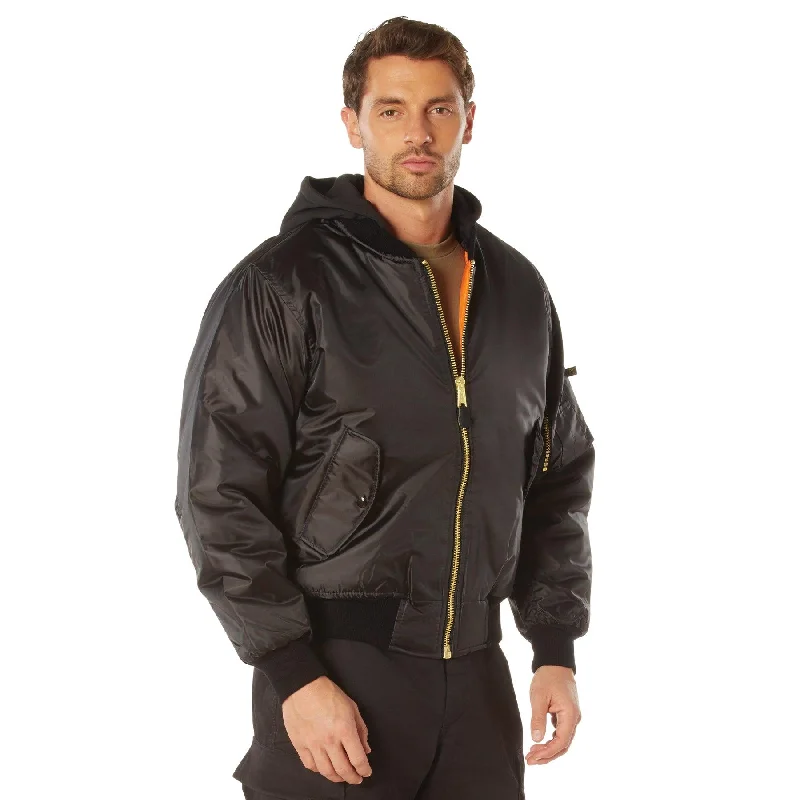 Women's military - style jackets with epaulets for a tough and fashionable appearanceRothco Hooded MA-1 Flight Jacket Women's military - style jackets with epaulets for a tough and fashionable appearanceRothco Hooded MA-1 Flight Jacket