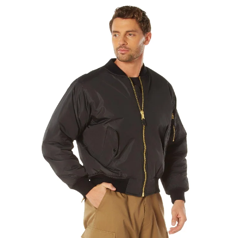 Women's military - style jackets with epaulets for a tough and fashionable appearanceMens Enhanced MA-1 Nylon Flight Jacket by Rothco Women's military - style jackets with epaulets for a tough and fashionable appearanceMens Enhanced MA-1 Nylon Flight Jacket by Rothco