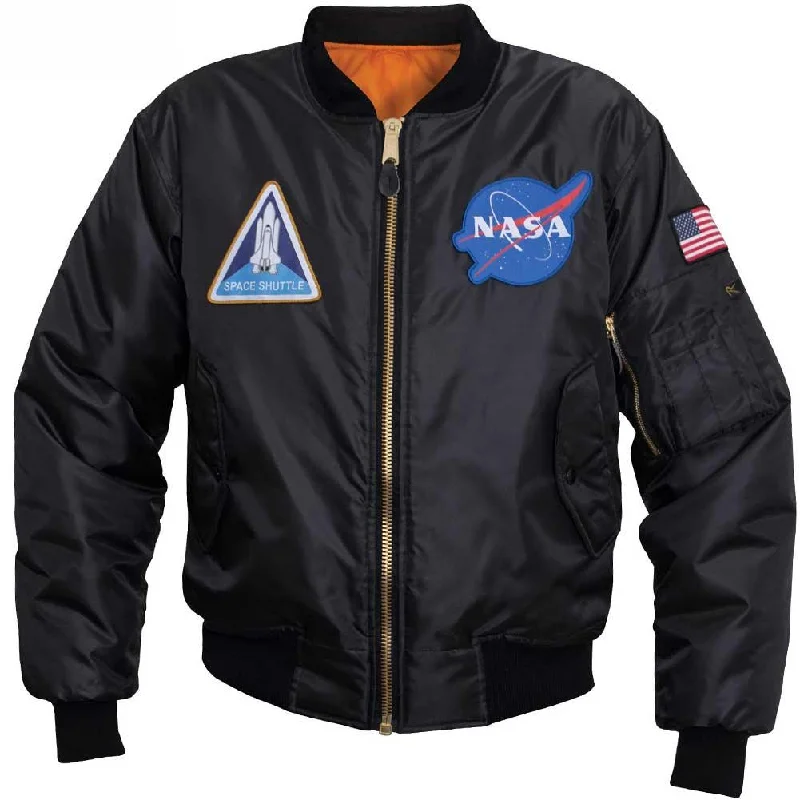 Women's bomber jackets with floral embroidery for a feminine and unique designRothco Mens NASA MA-1 Flight Jacket Women's bomber jackets with floral embroidery for a feminine and unique designRothco Mens NASA MA-1 Flight Jacket