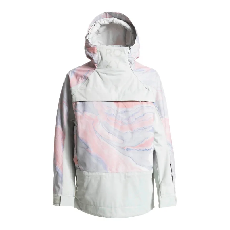Women's denim jackets with a patchwork design for a bohemian and artsy styleRoxy Chloe Kim Overhead Womens Jacket 2023 Women's denim jackets with a patchwork design for a bohemian and artsy styleRoxy Chloe Kim Overhead Womens Jacket 2023