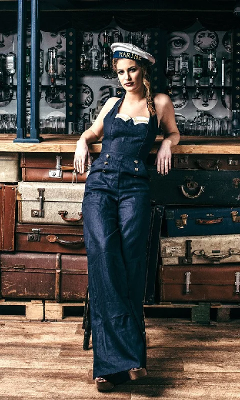 Women jumpsuits with high - low hems for a modern and fashion - forward styleSew La Di Da Vintage Margo Playsuit/Jumpsuit Women jumpsuits with high - low hems for a modern and fashion - forward styleSew La Di Da Vintage Margo Playsuit/Jumpsuit