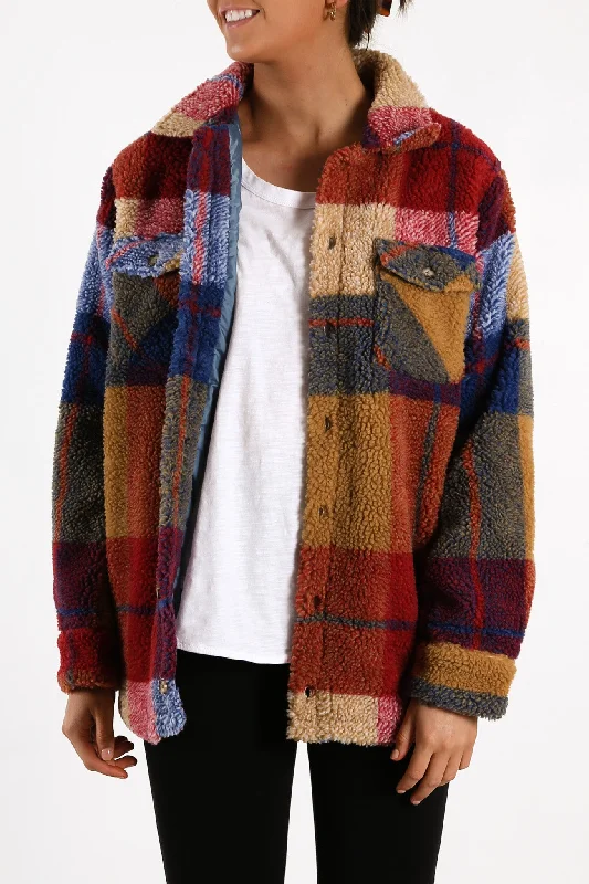 Women's bomber jackets with a holographic finish for a futuristic and eye - catching lookSilent Sherpa Jacket Multi Women's bomber jackets with a holographic finish for a futuristic and eye - catching lookSilent Sherpa Jacket Multi