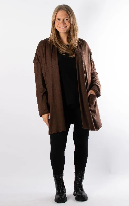 Women's windbreaker jackets with adjustable hoods for windy daysSoft Knit Cardigan | Chocolate Women's windbreaker jackets with adjustable hoods for windy daysSoft Knit Cardigan | Chocolate