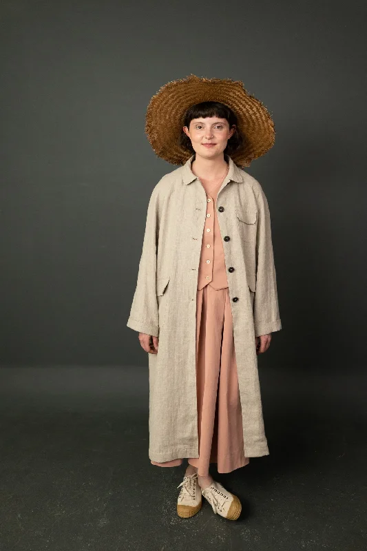 Women's long - length wool blend jackets for a warm and stylish winter lookThe September Pattern - Merchant & Mills