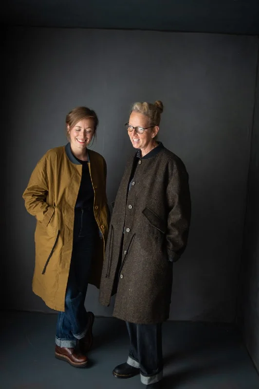 Women's cropped satin jackets in pastel shades for a glamorous evening outThe TN31 Parka Pattern - Merchant & Mills Women's cropped satin jackets in pastel shades for a glamorous evening outThe TN31 Parka Pattern - Merchant & Mills