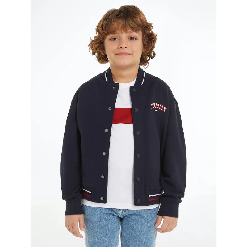 Women's military - style jackets with epaulets for a tough and fashionable appearanceTommy Hilfiger Desert Sky U Varsity Embroidery Bomber Jacket