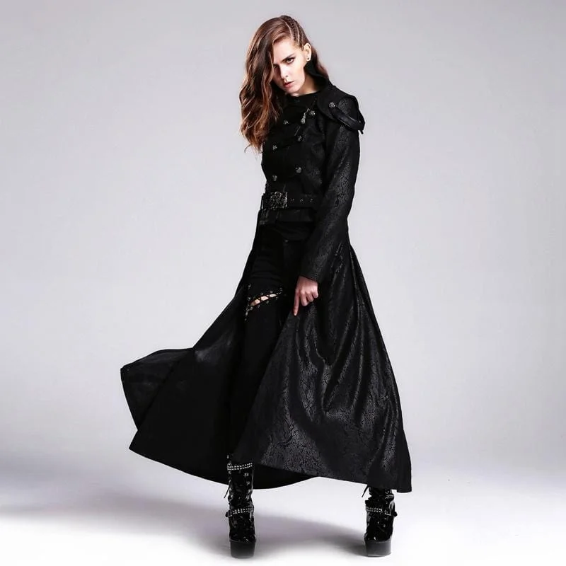 Women's long - length wool blend jackets for a warm and stylish winter lookWomen's Vintage Basque Style Coat with Detachable Skirt Women's long - length wool blend jackets for a warm and stylish winter lookWomen's Vintage Basque Style Coat with Detachable Skirt
