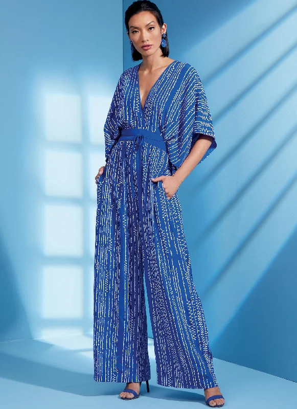 Women jumpsuits with pom - pom trims for a playful and festive lookVogue Jumpsuit V1617 Women jumpsuits with pom - pom trims for a playful and festive lookVogue Jumpsuit V1617