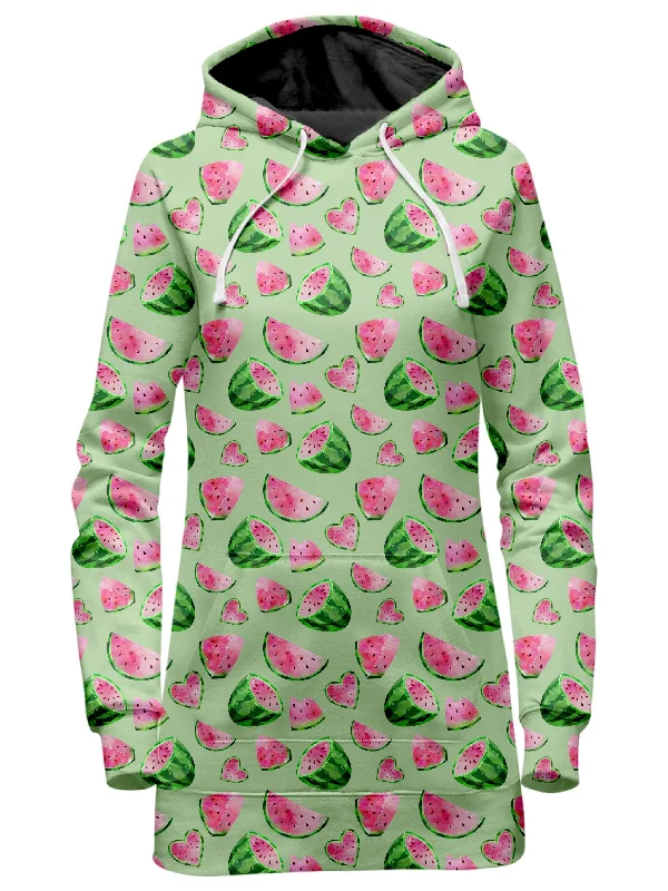 Women's mock - neck sweatshirt made of moisture - wicking material for fitness useWatermelon Pattern Hoodie Dress Women's mock - neck sweatshirt made of moisture - wicking material for fitness useWatermelon Pattern Hoodie Dress