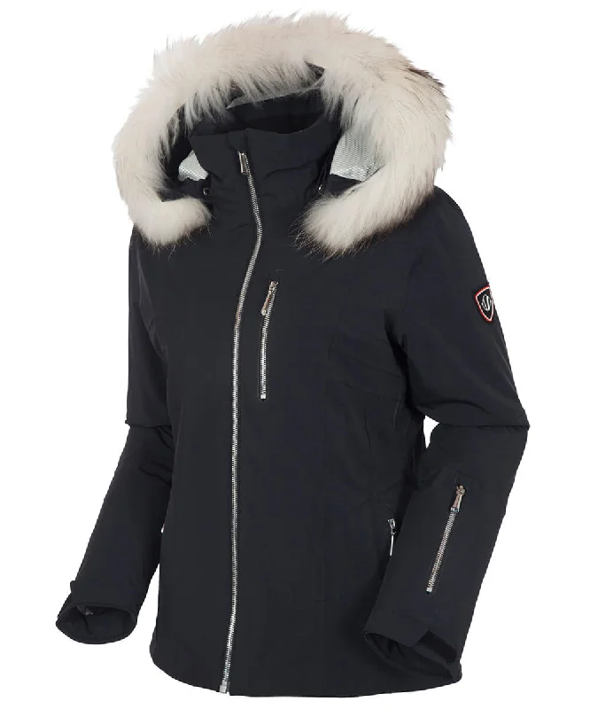 Women's bomber jackets with a holographic finish for a futuristic and eye - catching lookWomen's Eliora Deluxe Waterproof Insulated Stretch Jacket With Removable Fur Ruff Women's bomber jackets with a holographic finish for a futuristic and eye - catching lookWomen's Eliora Deluxe Waterproof Insulated Stretch Jacket With Removable Fur Ruff