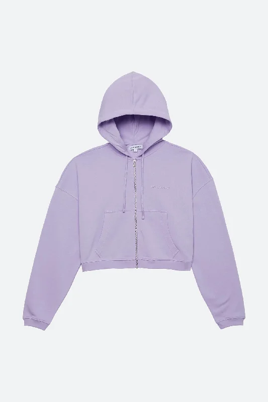 Women's oversized cropped hoodie with drawstrings for a trendy lookZIP HOODIE 303