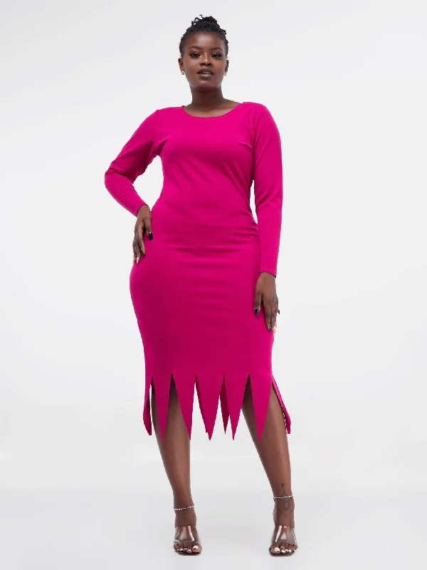 Midi dresses with keyhole backs for a flirty and unexpected detailLadies & Linen Zari Midi Dress - Pink Midi dresses with keyhole backs for a flirty and unexpected detailLadies & Linen Zari Midi Dress - Pink