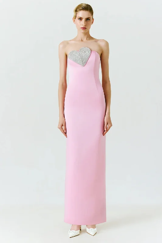Maxi dresses with pom - pom trims for a playful and festive lookMarchesa Strapless Maxi Dress Maxi dresses with pom - pom trims for a playful and festive lookMarchesa Strapless Maxi Dress