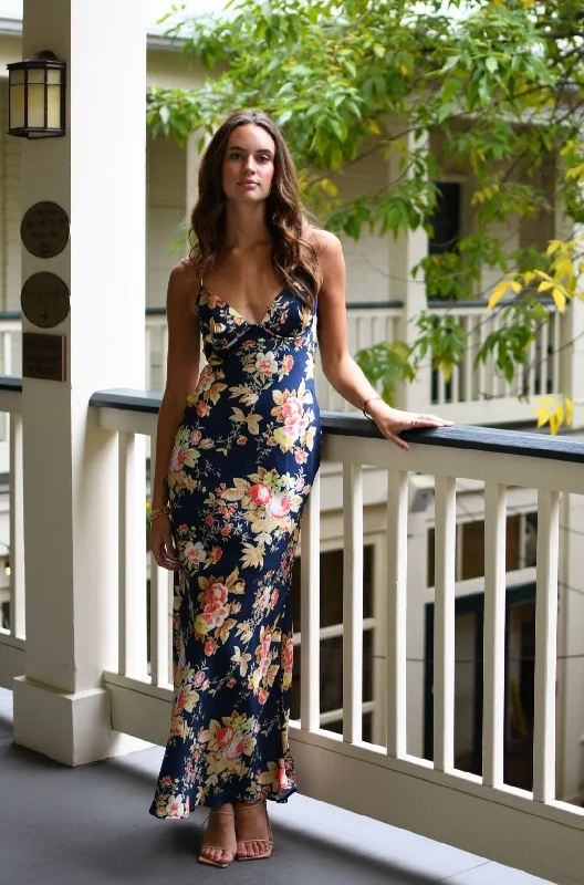 Maxi dresses with mesh panels for a sexy and trendy appearanceLinden Satin Maxi Dress - FINAL SALE Maxi dresses with mesh panels for a sexy and trendy appearanceLinden Satin Maxi Dress - FINAL SALE