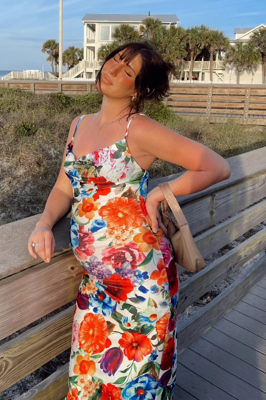 Maxi dresses with a gathered skirt for a voluminous and dramatic effectYou Get The Picture Floral Cowl Neck Maxi Dress (Multi) Maxi dresses with a gathered skirt for a voluminous and dramatic effectYou Get The Picture Floral Cowl Neck Maxi Dress (Multi)