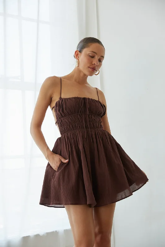 Mini dresses with mesh panels for a sexy and trendy lookEliza Open Back Mini Dress