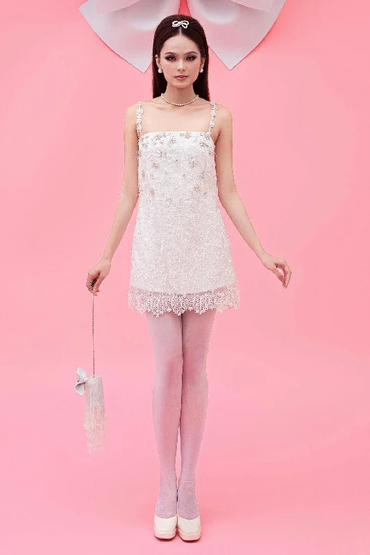 Mini dresses with bow accents for a sweet lookSofia Straight Camisole Lace Mini Dress Mini dresses with bow accents for a sweet lookSofia Straight Camisole Lace Mini Dress