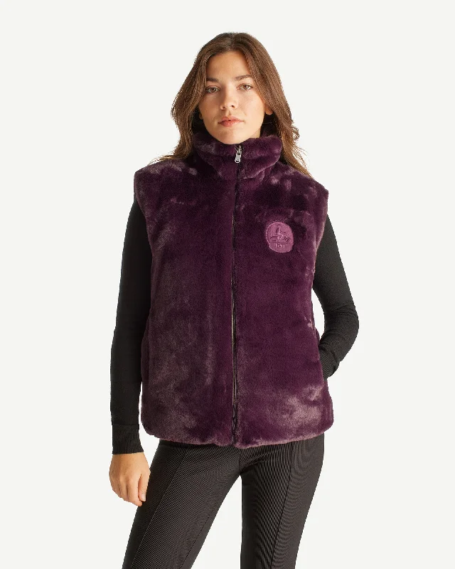 kids' waterproof down coat with adjustable hoodFig Daria Grand Froid reversible sleeveless puffer jacket kids' waterproof down coat with adjustable hoodFig Daria Grand Froid reversible sleeveless puffer jacket