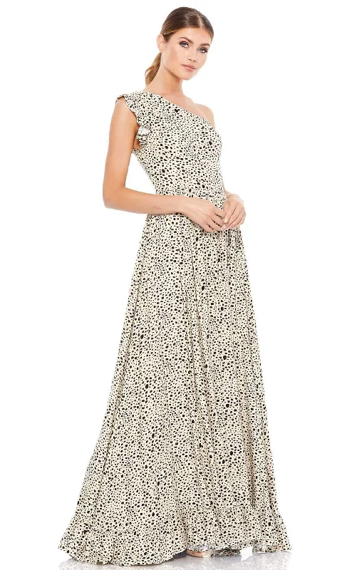Formal dresses with off - the - shoulder sleeves and rhinestone accents for a sophisticated promIeena Duggal - 26538 Long One Shoulder Animal Print Dress Formal dresses with off - the - shoulder sleeves and rhinestone accents for a sophisticated promIeena Duggal - 26538 Long One Shoulder Animal Print Dress