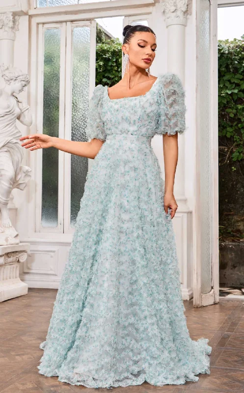 Formal dresses with button - front designs and tulle skirts for a charming prom styleJadore J24050 Dress