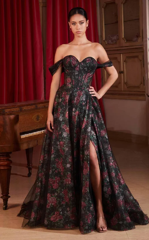 Prom dresses with ruched bodices and organza sleeves for a romantic lookLaDivine CD806 Dress Prom dresses with ruched bodices and organza sleeves for a romantic lookLaDivine CD806 Dress