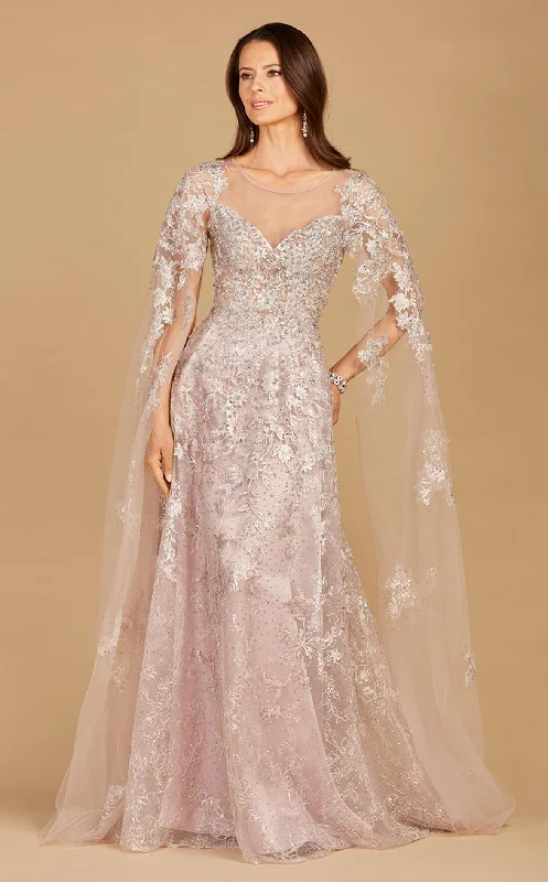 Prom dresses with lace - trimmed sleeves and empire - style waists for a flattering and vintage - inspired formal affairLara 29300 Dress Prom dresses with lace - trimmed sleeves and empire - style waists for a flattering and vintage - inspired formal affairLara 29300 Dress