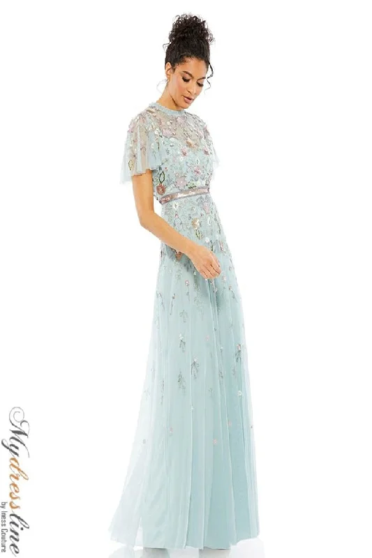 Formal dresses with pleated yokes and button - up fronts for a classic and refined lookMac Duggal 9136 Formal dresses with pleated yokes and button - up fronts for a classic and refined lookMac Duggal 9136