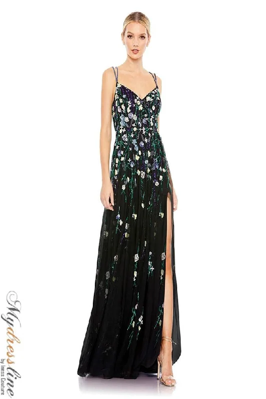 Prom dresses with one - shoulder designs and feather accents for a bold statementMac Duggal 9172 Prom dresses with one - shoulder designs and feather accents for a bold statementMac Duggal 9172