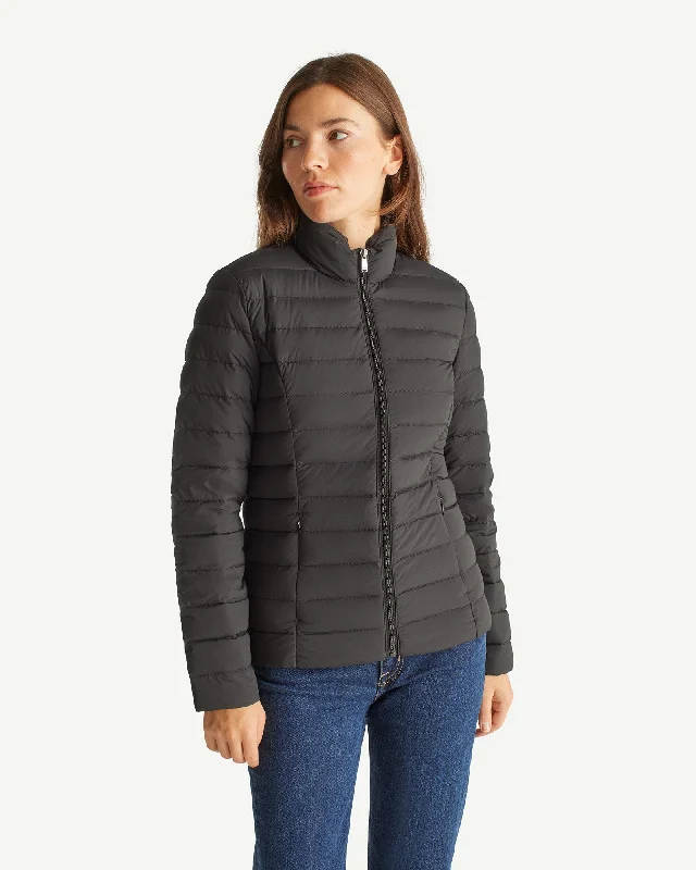 luxury down coat with high - quality down fillMaia light stretch winter jacket Black luxury down coat with high - quality down fillMaia light stretch winter jacket Black