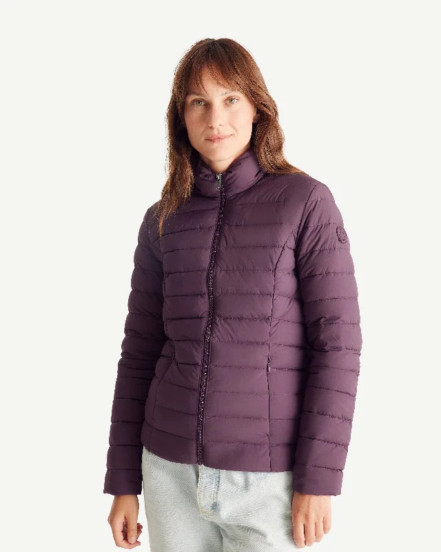 toddler's down coat with cute prints​Maia light stretch winter jacket Fig