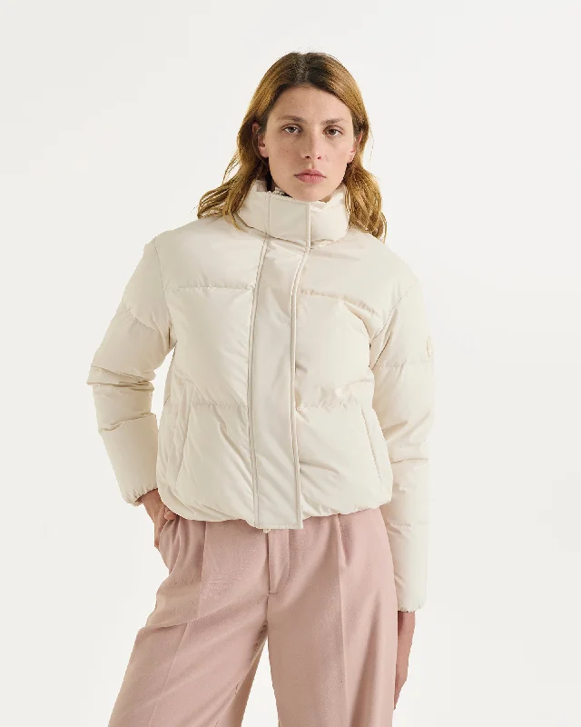 women's long - length down coat with free shippingOzaka cropped puffer-style down jacket Ivory women's long - length down coat with free shippingOzaka cropped puffer-style down jacket Ivory
