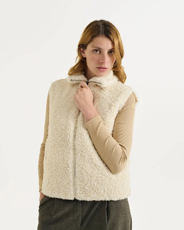 down coat for winter photographers with camera - friendly pocketsReversible Sleeveless Coat Great Cold Ivory Daria down coat for winter photographers with camera - friendly pocketsReversible Sleeveless Coat Great Cold Ivory Daria