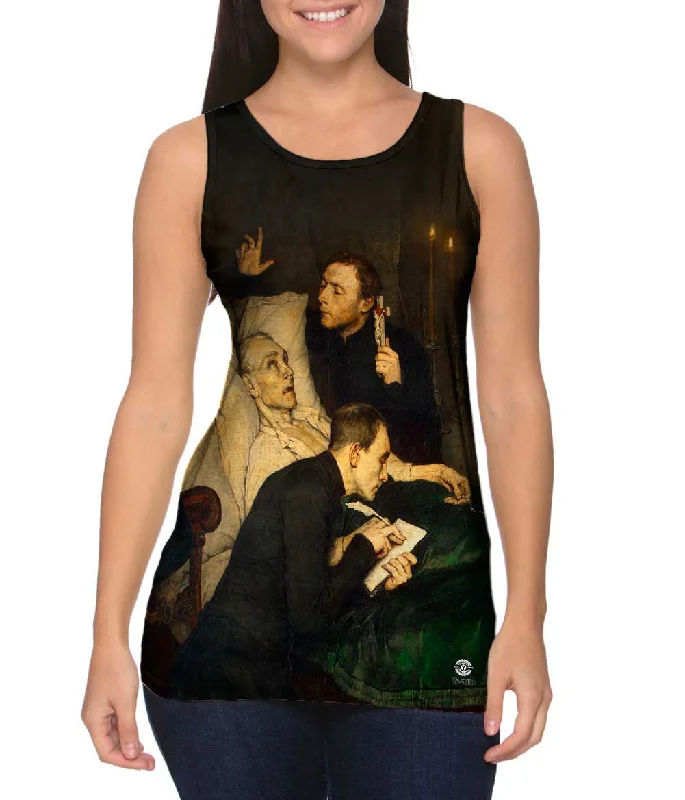 Scoop Neck Women's Linen Blend Tank Tops for SummerAlexander Theodore Honore Struy- - "Birds of Prey The Will" (1876) Scoop Neck Women's Linen Blend Tank Tops for SummerAlexander Theodore Honore Struy- - "Birds of Prey The Will" (1876)