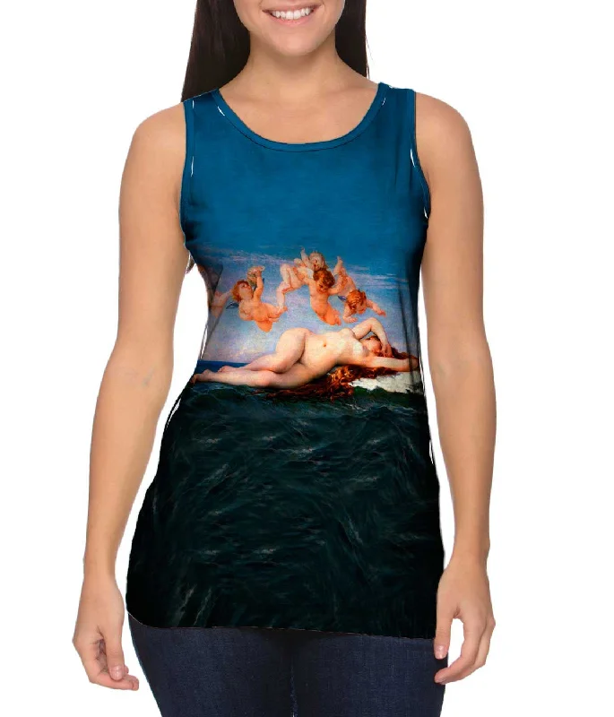 Women's Spaghetti Strap Tank Tops with Geometric PatternsAlexandre Cabanel - "The Birth of Venus" (1863) Women's Spaghetti Strap Tank Tops with Geometric PatternsAlexandre Cabanel - "The Birth of Venus" (1863)