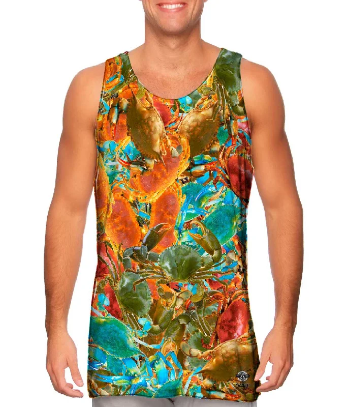 Square Neck Women's Organic Cotton Tank Tops in Earth TonesAll You Can Eat Crab