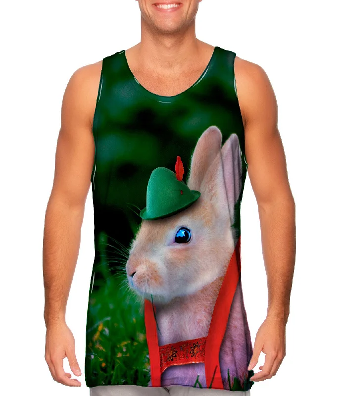 Women's Longline Tank Tops with Abstract PrintsAlpine Hiker Bunny