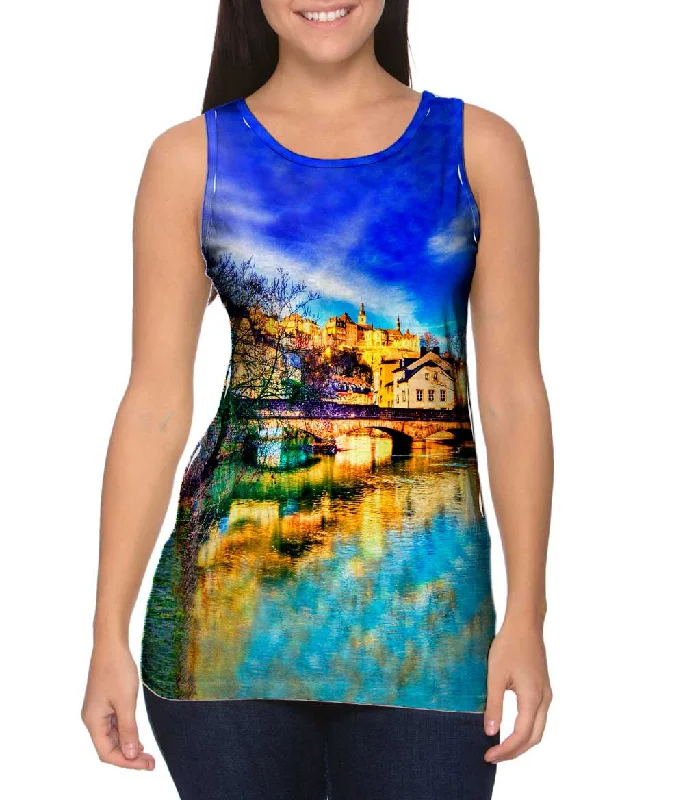 Square Neck Women's Organic Cotton Tank Tops in Earth TonesAlzette River