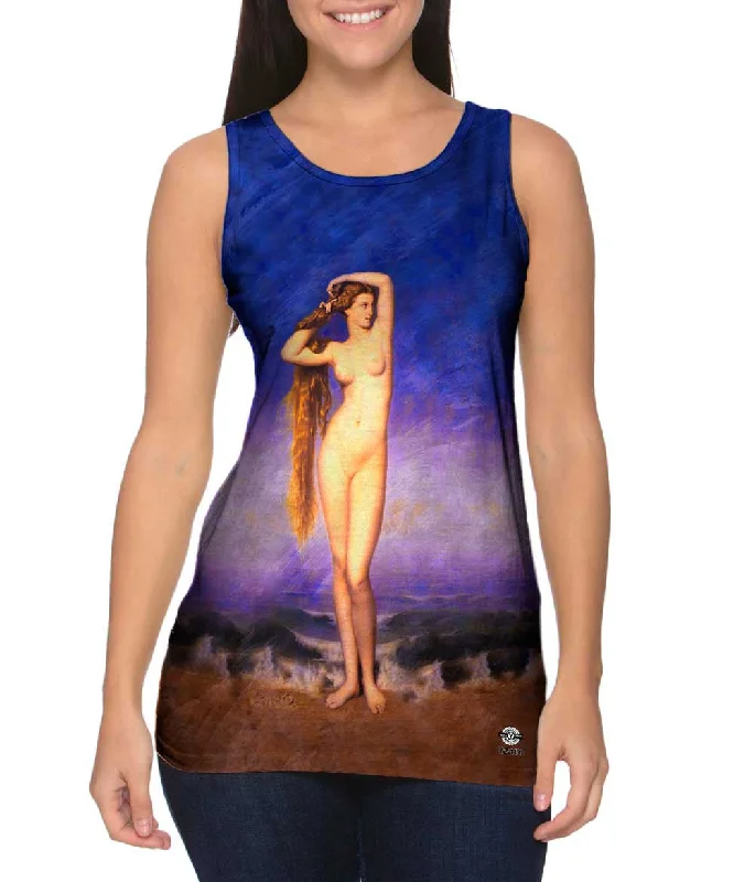Plus Size Women's Side - Slit Tank Tops in Metallic ShadesAmaury Duval - "Duval la Naissance de Venus" (1862) Plus Size Women's Side - Slit Tank Tops in Metallic ShadesAmaury Duval - "Duval la Naissance de Venus" (1862)