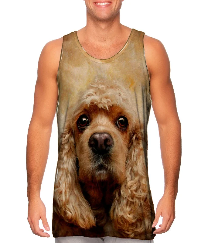 Women's Sleeveless Ribbed Tank Tops for a Trendy LookAmerican Cocker Spaniel Face