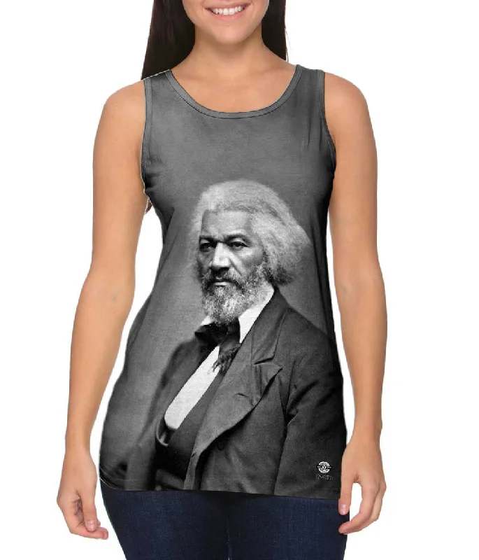 Plus Size Women's Side - Slit Tank Tops in Metallic ShadesAmerican Icons Frederick Douglas Plus Size Women's Side - Slit Tank Tops in Metallic ShadesAmerican Icons Frederick Douglas