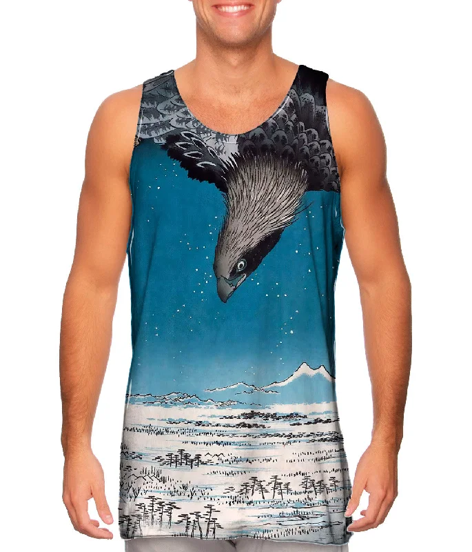 Women's Longline Tank Tops with Abstract PrintsAndo Hiroshige - "Fukagawa Susaki And Jumantsubo" (1857) Women's Longline Tank Tops with Abstract PrintsAndo Hiroshige - "Fukagawa Susaki And Jumantsubo" (1857)